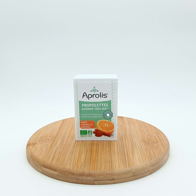 Aprolis keelpastilles met Propolis en Sinaasappel, biologisch