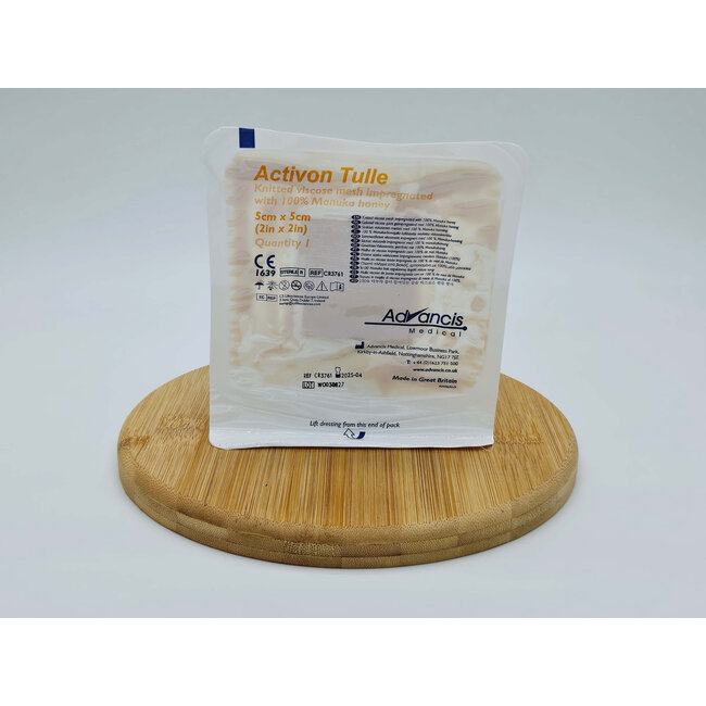 Activon Tulle viscose gaasverband met Mãnuka-honing