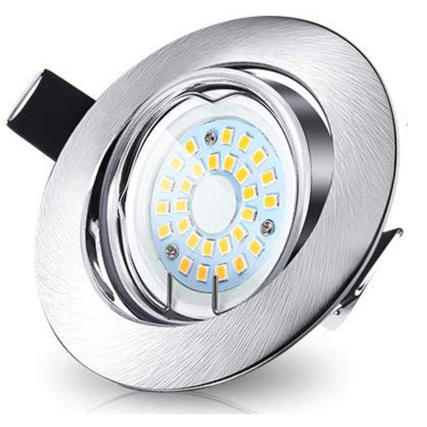 Lightexpert LED Inbouwspots Dimbaar Murillo 5W - RVS look