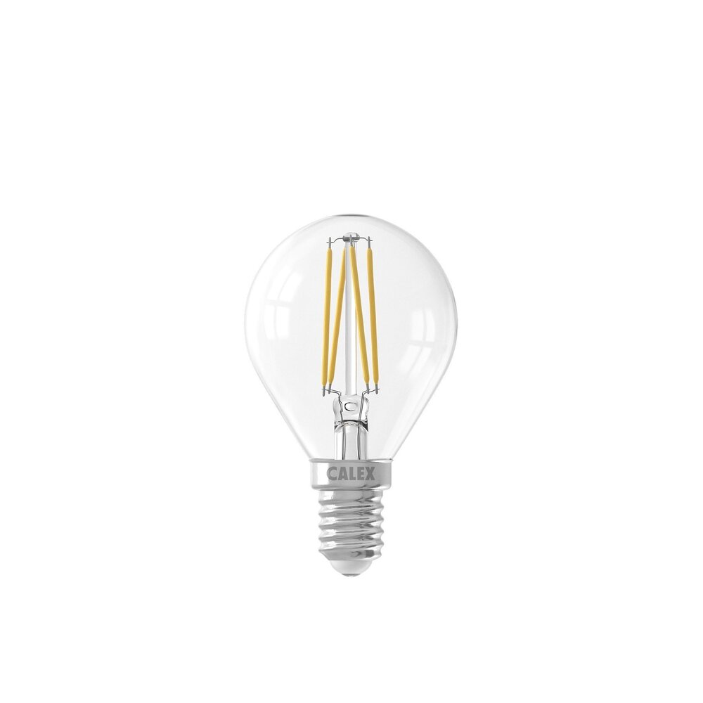 Calex Spherical LED Lamp Filament - E14 - 350 Lumen - Zilver Calex Calex Spherical LED Lamp Filament - E14 - 350 Lumen - Zilver