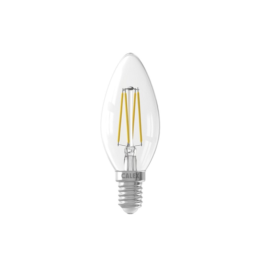 Calex candle LED Lamp Filament - E14 - 350 Lm - Zilver Calex Calex candle LED Lamp Filament - E14 - 350 Lm - Zilver