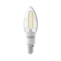 Calex Calex candle LED Lamp Filament - E14 - 470 Lm - Zilver
