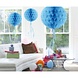 Ballon de nid d'abeille bleue bleue 30cm | par unité Ballon de nid d'abeille bleue bleue 30cm | par unité
