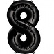 Globos Nordic Ballon Black Foil Figure 8 | 86cm Globos Nordic Ballon Black Foil Figure 8 | 86cm
