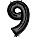 Globos Nordic Ballon Black Foil Figure 9 | 86 cm Globos Nordic Ballon Black Foil Figure 9 | 86 cm
