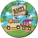 Assiette Safari Aventure Joyeux anniversaire 22cm - 8 pièces Assiette Safari Aventure Joyeux anniversaire 22cm - 8 pièces