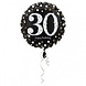 Ballon d'aluminium brillant argent-or 30 ans. Ballon d'aluminium brillant argent-or 30 ans.