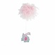 Accrocher décoration rose éléphant joyeux anniversaire 3 pièces Accrocher décoration rose éléphant joyeux anniversaire 3 pièces
