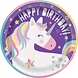 Unique Party Assiette Unicorn Joyeux anniversaire 23cm | 8 pièces Unique Party Assiette Unicorn Joyeux anniversaire 23cm | 8 pièces
