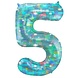 Folat Helium Ballon Figure 5 Aqua galactique | 101cm Folat Helium Ballon Figure 5 Aqua galactique | 101cm