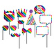 Creative Converting Accessoires photo arc-en-ciel - 10 pièces Creative Converting Accessoires photo arc-en-ciel - 10 pièces