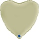 Grabo Ballon hélium coeur en satin vert olive | 46 cm Grabo Ballon hélium coeur en satin vert olive | 46 cm