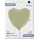 Grabo Ballon hélium coeur en satin vert olive | 46 cm Grabo Ballon hélium coeur en satin vert olive | 46 cm
