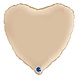 Grabo Ballon hélium crème satiné coeur | 46 cm Grabo Ballon hélium crème satiné coeur | 46 cm