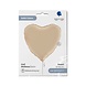 Grabo Ballon hélium crème satiné coeur | 46 cm Grabo Ballon hélium crème satiné coeur | 46 cm