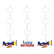 Folat Plan de décoration suspendu 3 pièces Folat Plan de décoration suspendu 3 pièces