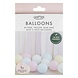 Ginger Ray 40 Ballons rose pastel, jaune, bleu et menthe | par jeu Ginger Ray 40 Ballons rose pastel, jaune, bleu et menthe | par jeu