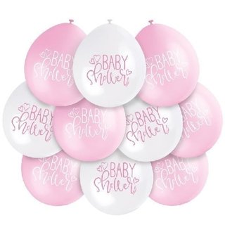 Décoration rose baby shower