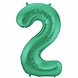 Folat Feuille de ballon 2 vert mate | 86cm Folat Feuille de ballon 2 vert mate | 86cm