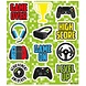 Henbrandt Autocollants amusants Gamer | par 12 feuilles Henbrandt Autocollants amusants Gamer | par 12 feuilles