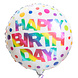 Creative Converting Ballon hélium Happy Birthday Dots 45cm | chaque Creative Converting Ballon hélium Happy Birthday Dots 45cm | chaque