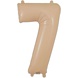 Oaktree Ballon en feuille nude Mat numéral 7 | 86cm Oaktree Ballon en feuille nude Mat numéral 7 | 86cm