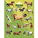 Chevaux d'autocollants 18 autocollants par feuille Chevaux d'autocollants 18 autocollants par feuille