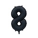 Globos Nordic Ballon à hélium figure 8 Satin Noir | 86cm Globos Nordic Ballon à hélium figure 8 Satin Noir | 86cm