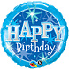 Folat Ballon à l'hélium Happy Birthday bleu 46cm | par pièce Folat Ballon à l'hélium Happy Birthday bleu 46cm | par pièce