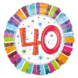 Anagram Ballon à hélium 40 ans coloré 45 cm | par unité Anagram Ballon à hélium 40 ans coloré 45 cm | par unité