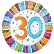 Anagram Ballon à hélium 30 ans coloré 45 cm | par unité Anagram Ballon à hélium 30 ans coloré 45 cm | par unité