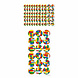 Henbrandt Autocollants Lego ronds | par 10 feuilles Henbrandt Autocollants Lego ronds | par 10 feuilles