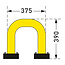BLACK BULL Arceau de protection SWING 390 x 375 mm - galvanisé/revêtu - jaune/noir