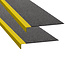 PROline Nez de marche antidérapant - noir - rebord jaune - 600 x 230 x 30 mm