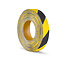 PROline Découpes antidérapantes - autocollant - flexible - noir/jaune - 25 mm