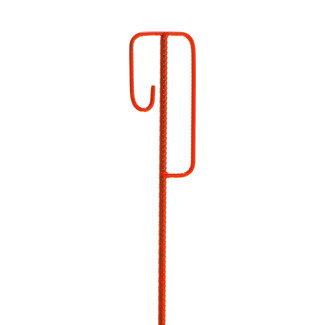 Piquet pour ruban de signalisation - 14 mm - rouge