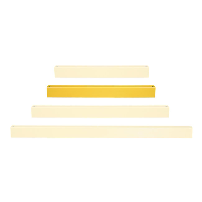 BLACK BULL Barrière et glissière pour entrepôt HYBRID - barre transversale - jaune