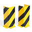BLACK BULL kolombeschermer - U-profiel 400 x 160 x 160 mm - zwart/geel gecoat