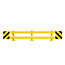 BLACK BULL Stapelrek beschermer (A) - 2300/2700 x 465 x 160 mm - zwart/geel