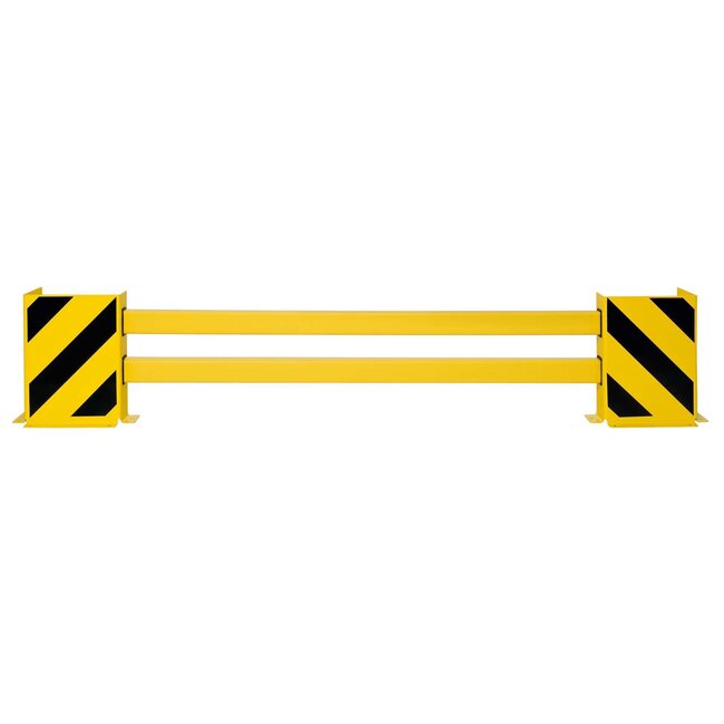 BLACK BULL Protection d’angle pour rack de stockage (B) – 2300/2700 x 500 x 190 mm - noir/jaune