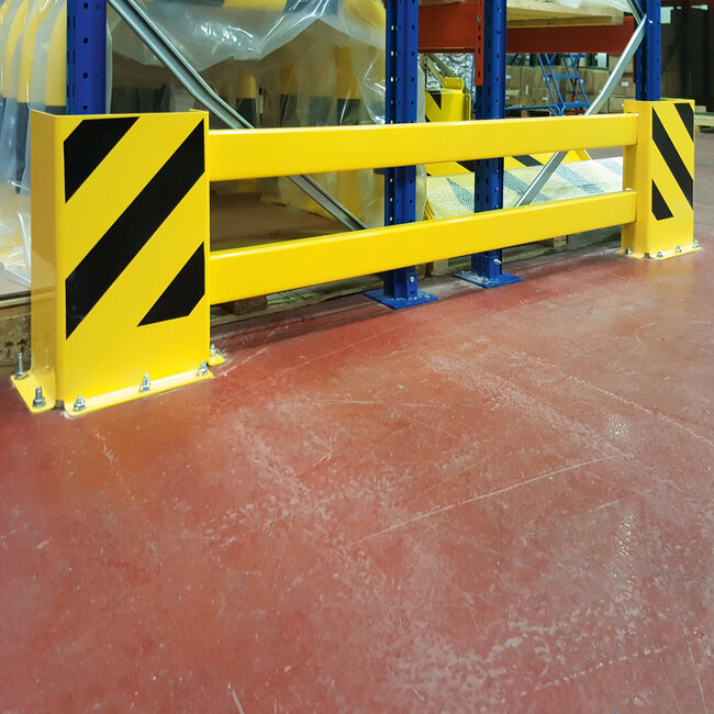 BLACK BULL rek- en hoekbeschermer (C) - 1700/2100 x 400 x 190 mm - zwart/geel