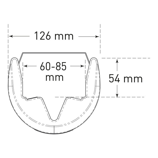 MORION Protecteurs de colonnes en plastique 60 - 85 mm - fixation par bande velcro