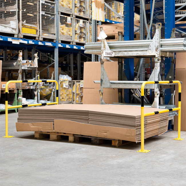 MORION beschermbeugel SMALL - 1500 x 1000 x 40 mm - 1.5 mm - geel/zwart