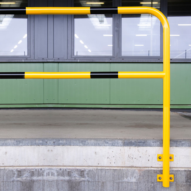 MORION Beugel Ø 48 mm - 1300 x 2000 mm - betonneren/uitneembaar - gecoat - geel/zwart