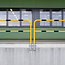 MORION Arceau de protection Ø 48 mm - 1300 x 1500 mm - béton/amovible - galvanisé + peint - jaune/noir