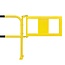 MORION beschermbeugel met manuele deur Ø60 mm - geel/zwart