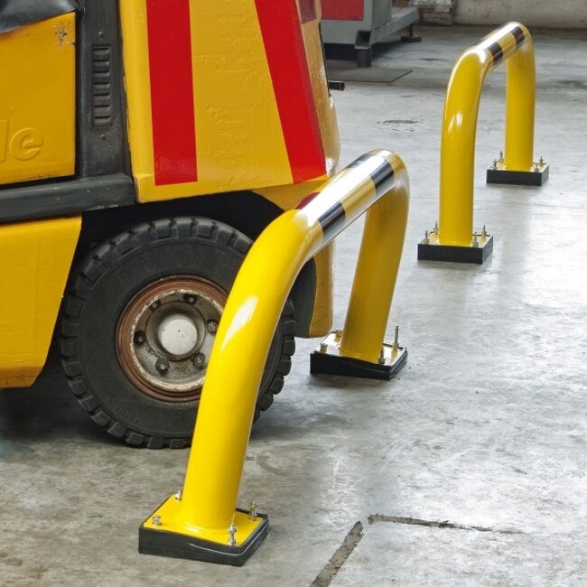 BLACK BULL beschermbeugel SWING 390 x 1000 mm - verzinkt/gecoat - geel/zwart