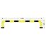 BLACK BULL Arceau de protection SWING 390 x 2000 mm - revêtu de poudre - jaune/noir