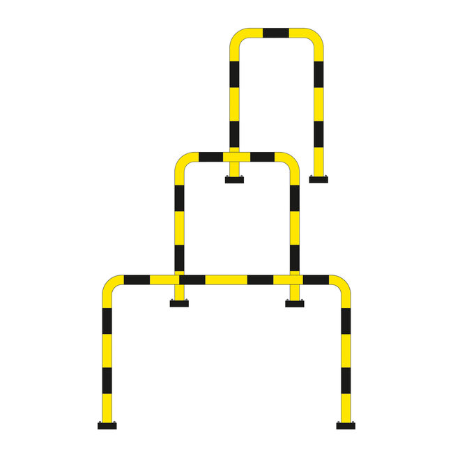 BLACK BULL beschermbeugel SWING 1240 x 2000 mm - verzinkt/gecoat - geel/zwart