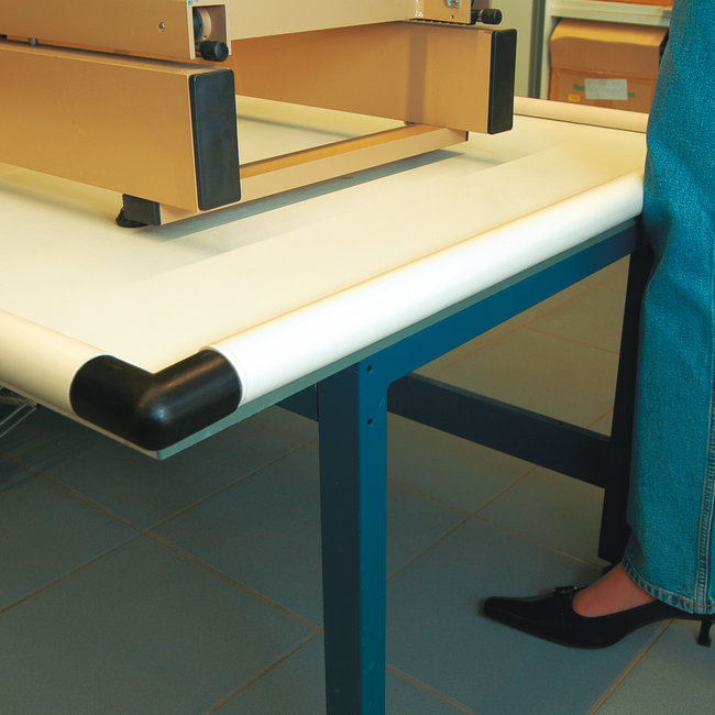 MORION Protection des bords - L profil 30x30x10 - autocollant - 1000 mm - blanc